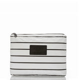 ALOHA Collection | Mid Pouch - Pinstripe White/Black