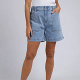 Elm | Atlas Denim Short - Mid Blue Wash