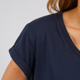 Foxwood | Manly Vee Tee - Navy