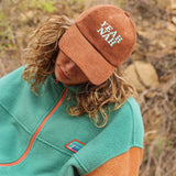 Skwosh | Yeah Nah Cord Cap - Tobacco