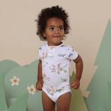 Snuggle Hunny | Short Sleeve Organic Bodysuit - Easter Bunnies