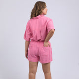Elm | Bliss Washed Short - Chateau Rose