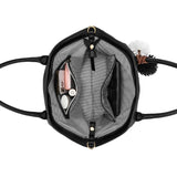 Camryn 3pc Bowler Bag - Black