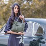 Black Caviar Designs | Kellye 3pc Handbag - Dark Olive