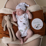 Snuggle Hunny | Short Sleeve Organic Bodysuit - Dog Park