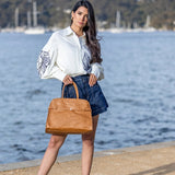 Black Caviar Designs | Jodee 3pc Handbag Tote - Tan