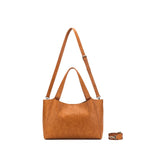 Sylvie Computer Crossbody Tote Bag - Tan