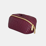 Tonic | Herringbone Beauty Bag Small - Plum