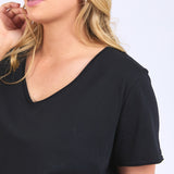 Elm | Pima Vee Tee - Black