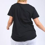 Elm | Pima Vee Tee - Black
