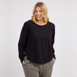 Elm | Everyday Long Sleeve Tee - Black