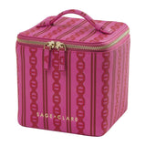 Sage x Clare | Acadia Cosmetic Case - Fuchsia