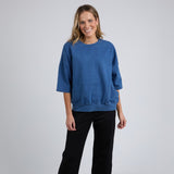 Elm | Mazie Sweat - Denim Look