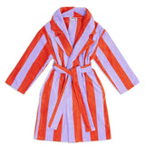 Hommey | Terry Robe - Grapefruit Stripes
