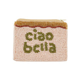 Ciao Bella Beaded Pouch - Nude