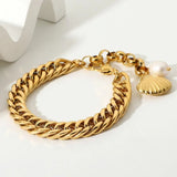 Greenwood Designs | Ophelia Bracelet - Gold & Pearl