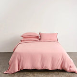 Hommey | Linen Quilt Cover - Rhubarb
