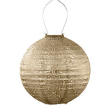 Lumiz | Round 30cm Solar Lantern - Gold