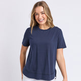 Foxwood | Farrah Short Sleeve Tee - Navy
