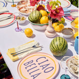 Pink Ciao Bella Plate