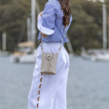 Black Caviar Designs | Lainey Phone Crossbody Bag - Oatmeal
