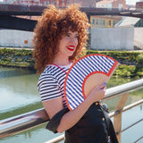 Fisura | Striped Fan - Red/White/Blue