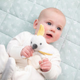 Living Textiles | Knitted/Silicone Ring Rattle - Cockatoo