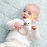Living Textiles | Knitted/Silicone Ring Rattle - Cockatoo