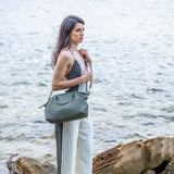 Camryn 3pc Bowler Bag - Dark Olive