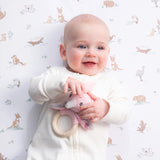 Living Textiles | Knitted/Silicone Ring Rattle - Galah