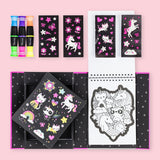 Tiger Tribe | Neon Colouring Set - Unicorns & Friends