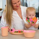 Annabel Trends | Silicone Two Tone Dinner Set - Pink