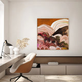 Mustard Skies Canvas Print 70x70cm