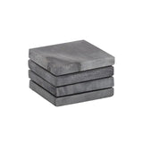 Neo Square Marble Coaster S/4 - Grey