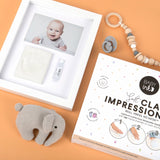 BABYink | Soft Clay Impression Kit + Frame - White