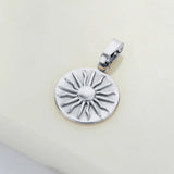 Zafino | Sun Pendant Charm - Silver