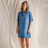 Foxwood | Monte Shirt Dress - Mid Blue