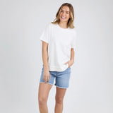 Foxwood | Farrah Short Sleeve Tee - White