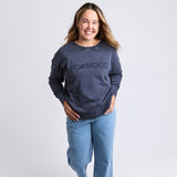 Foxwood | Washed Simplified Crew - Navy