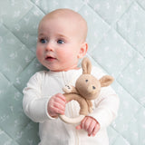 Living Textiles | Knitted/Silicone Ring Rattle - Kangaroo