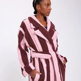 Hommey | Terry Robe - Rocky Road Stripes