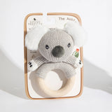 Living Textiles | Knitted/Silicone Ring Rattle - Koala