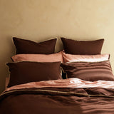 Hommey | Linen Pillowcase Pair - Brown Sugar