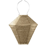 Lumiz | Diamond 28cm Solar Lantern - Gold