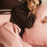 Hommey | Linen Quilt Cover - Rhubarb