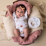 Organic S/S Bodysuit with Frill - Pony Pals