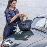 Clementine 2pc Handbag Tote - Black