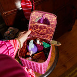 Sage x Clare | Acadia Cosmetic Case - Fuchsia
