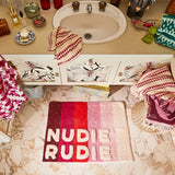 Sage x Clare | Dariel Nudie Bath Mat - Scarlet