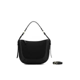 Black Caviar Designs | Fleur Suedette Top Handle Handbag - Black